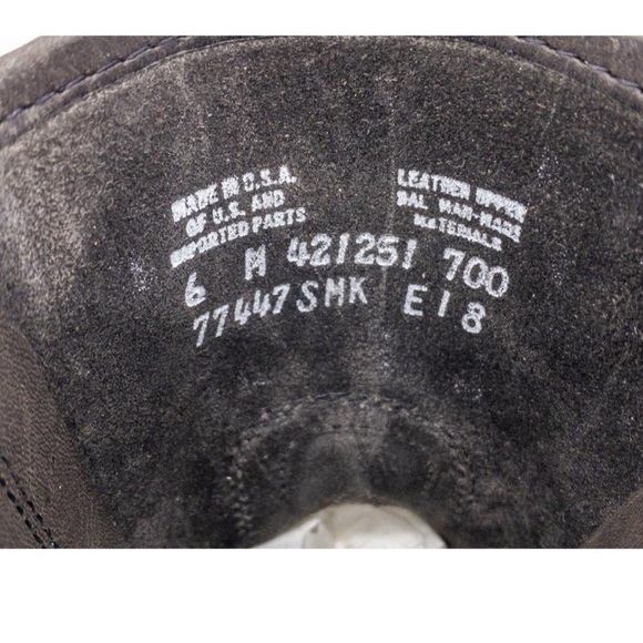 Frye Smoke Harness 8R Leather Distressed Square Toe Ankle Boots 6 - Picture 7 of 8